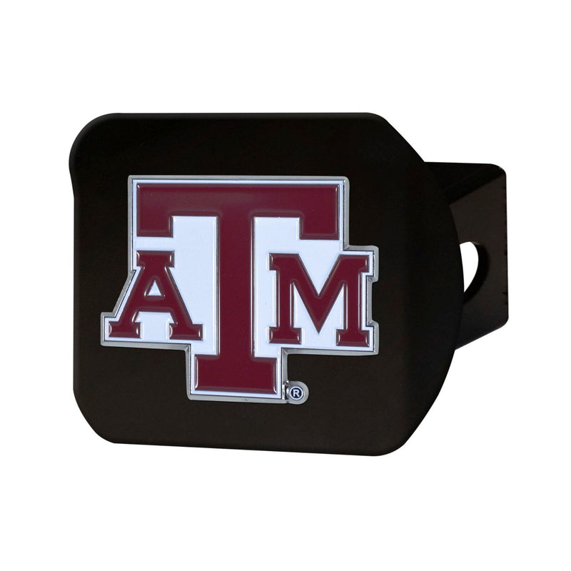 NCAA Texas A&M Aggies 3D Color on Black Metal Hitch Cover