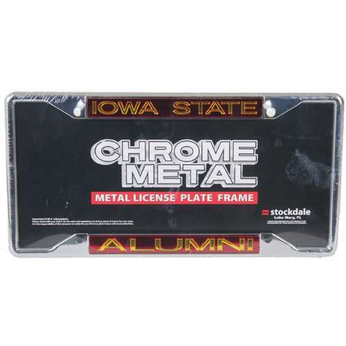 NCAA Iowa State Cyclones Metal Alumni Inlaid Acrylic License Plate Frame