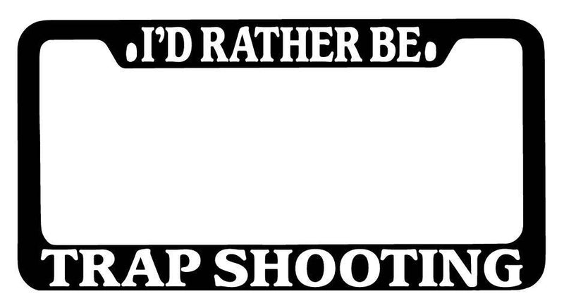 Black METAL License Plate Frame I&