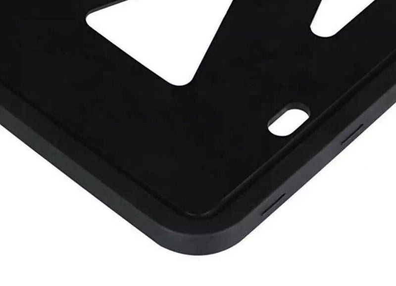 2Pack Silicone License Plate Frame Rust-Proof Rubber Holder W/Installation Screw