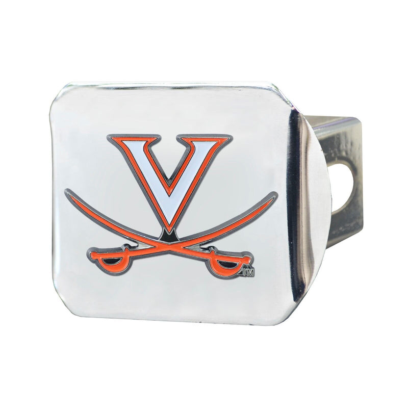 NCAA Virginia Cavaliers 3D Color on Chrome Metal Hitch Cover