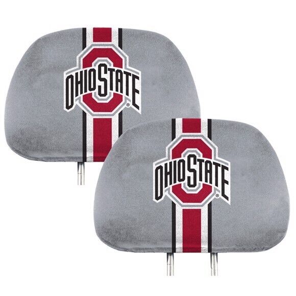 NCAA Ohio State Buckeyes New 2-Piece Printed Headrest Covers