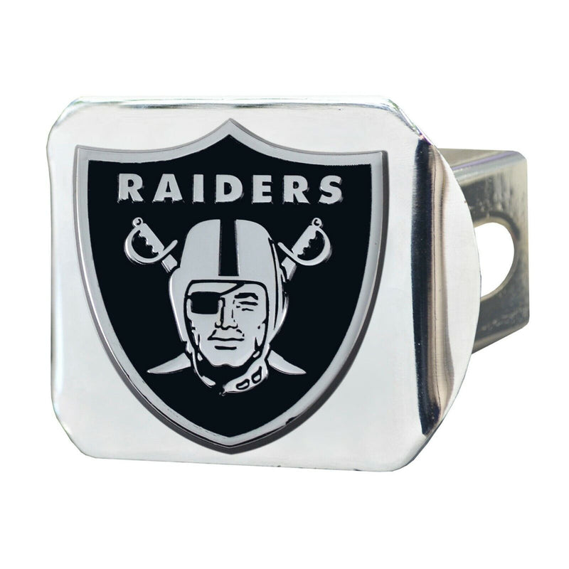 NFL Las Vegas Raiders 3D Color on Chrome Hitch Cover