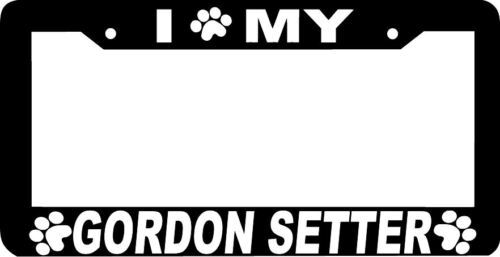 GORDON SETTER DOG paw License Plate Frame