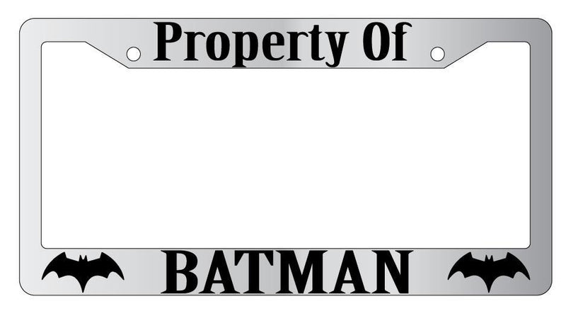 Property Of Batman Chrome License Plate Mod-GRAPH9856236-4190