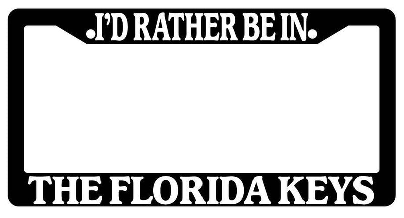 Black License Plate Frame I&