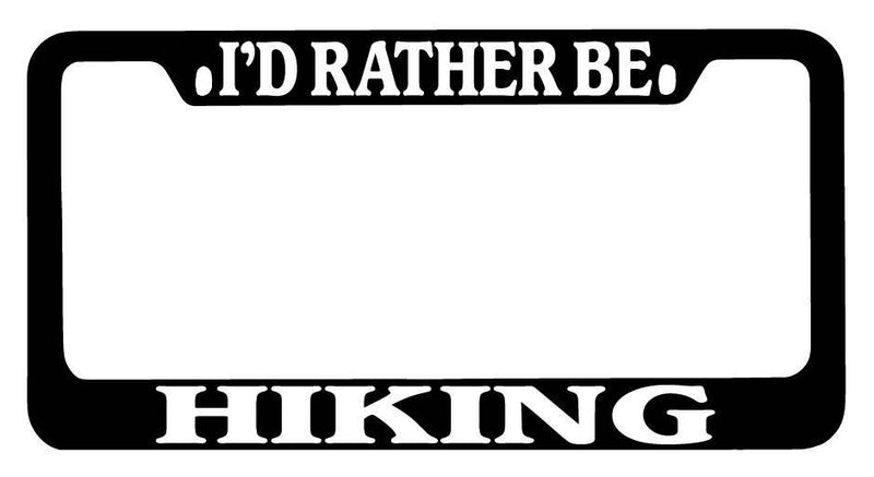 Black METAL License Plate Frame I&