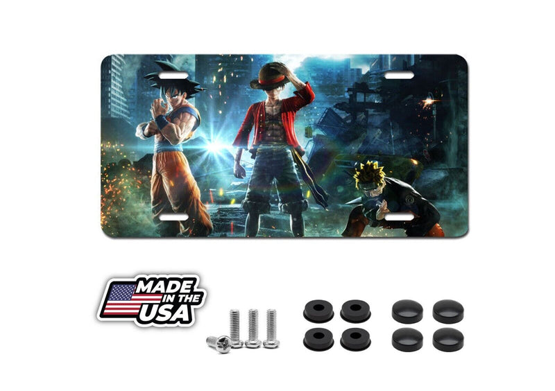 Dragon Ball Goku Naruto One Piece Luffy License Plate Auto Truck Car Tag Gift