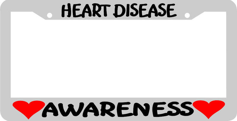 HEART DISEASE AWARENESS Awareness License Plate Frame