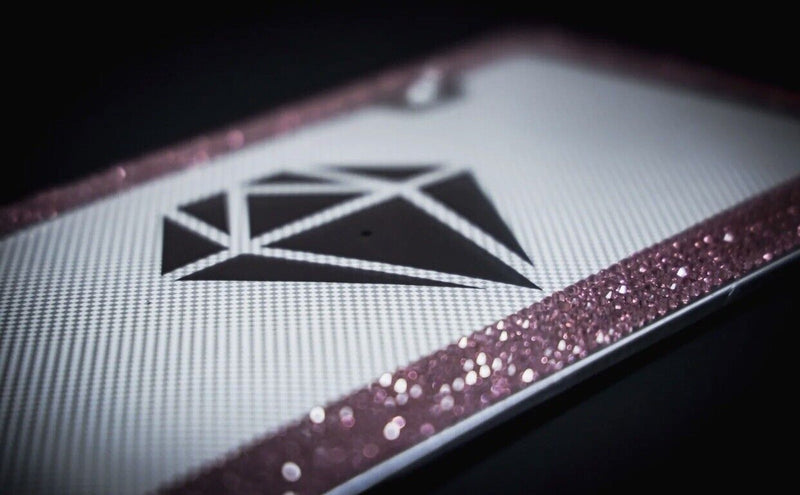 Bling Rhinestones License Plate Metal Frame Sparkling Pink Crystal Diamond