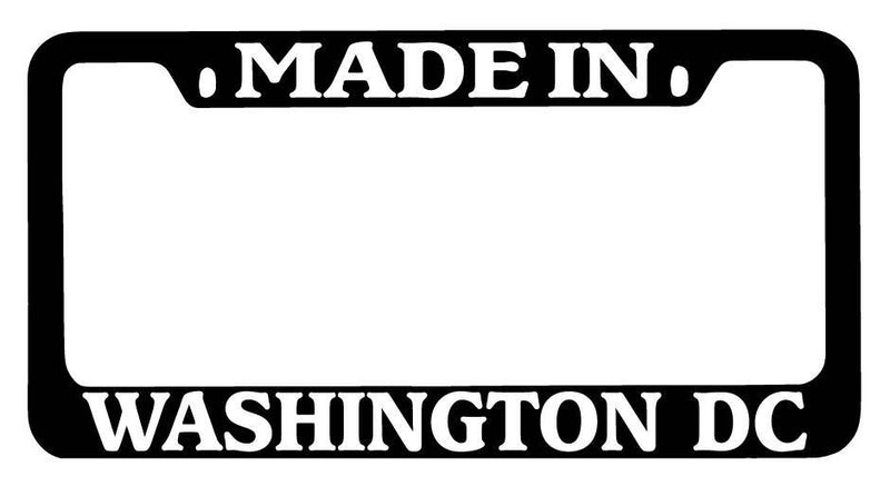 Black METAL License Plate Frame Made In Washington DC Auto Accessory  Mod-GRAPH9856236-9681