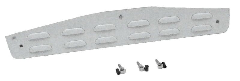 UP Rear Mud Flap Plates/Weights 24" x 4" Louvered Bolt-On Stainless 