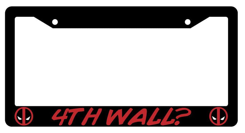 Black 4th Wall? License Plate Frame Auto Accessory For Deadpool  Mod-GRAPH9856236-3986