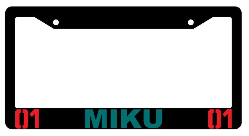 Miku Black Plastic License Plate Frame Vocaloid  Mod-GRAPH9856236-4002