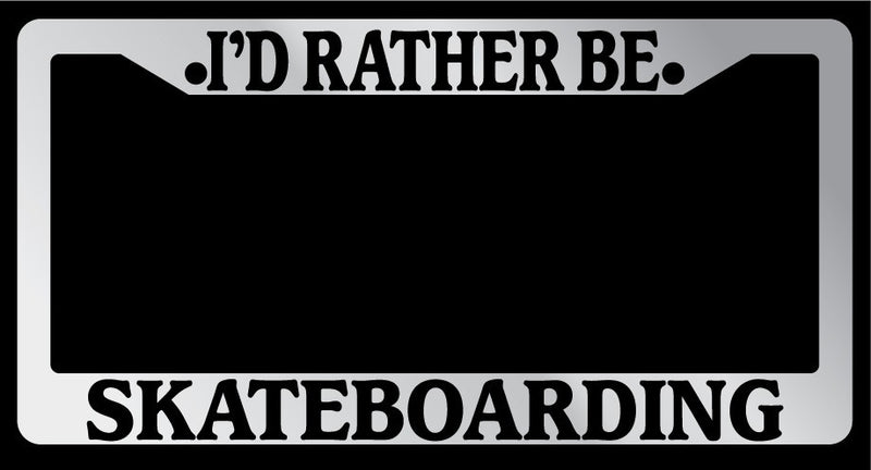 Chrome License Plate Frame "I&