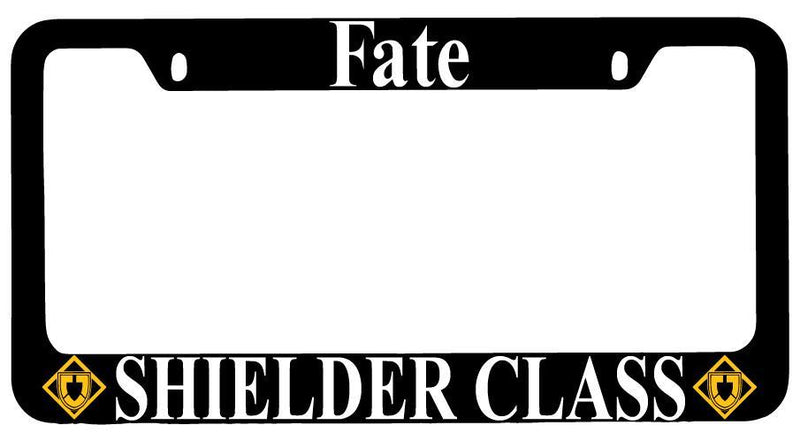 Fate Shielder Class Black METAL License Plate Frame Auto Anime  Mod-GRAPH9856236-8671