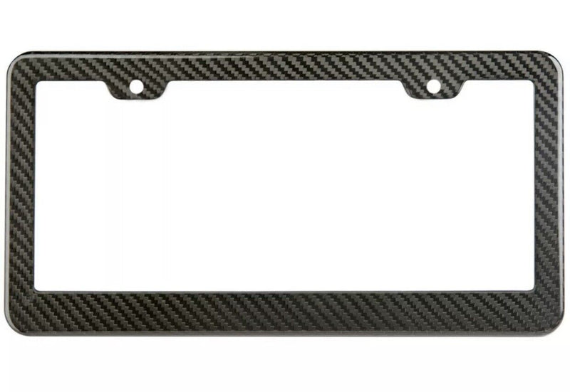 CARBON FIBER LOOK LICENSE PLATE FRAME
