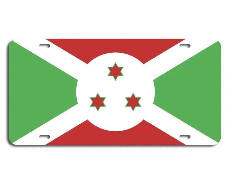 Burundi Flag Vanity License Plate Car Truck Accessory East African