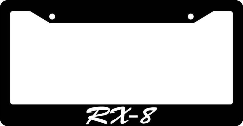 Black License Plate Frame CURSIVE RX-8 Auto Accessory Novelty  Mod-GRAPH9856236-3206