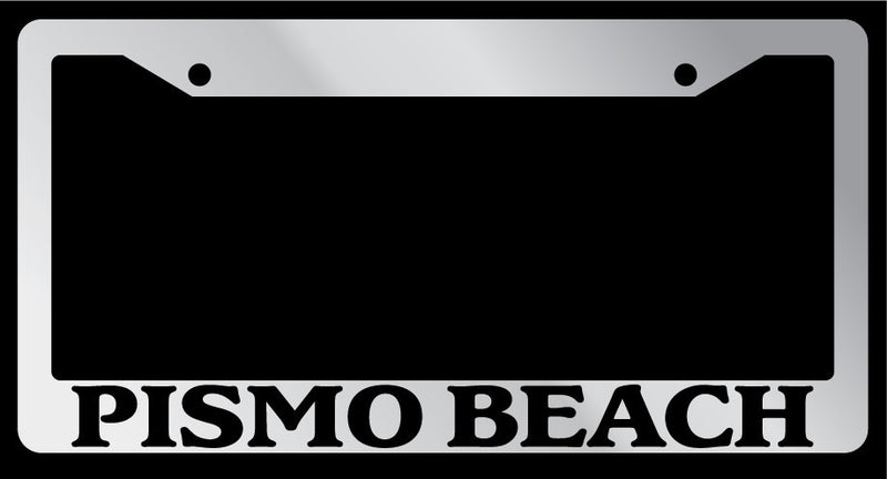 Chrome METAL License Plate Frame PISMO BEACH Auto Accessory 2530  Mod-GRAPH9856236-8250