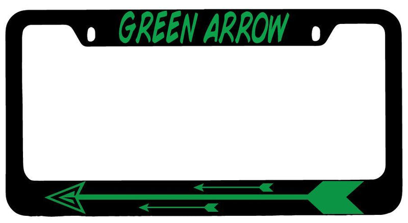 Green Arrow Black METAL License Plate Frame DC  Mod-GRAPH9856236-7905