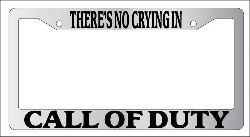 Chrome METAL License Plate Frame THERE&