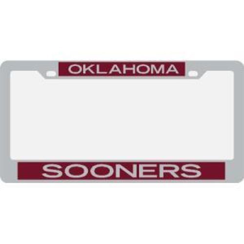 NCAA Oklahoma Sooners Metal Inlaid Acrylic License Plate Frame