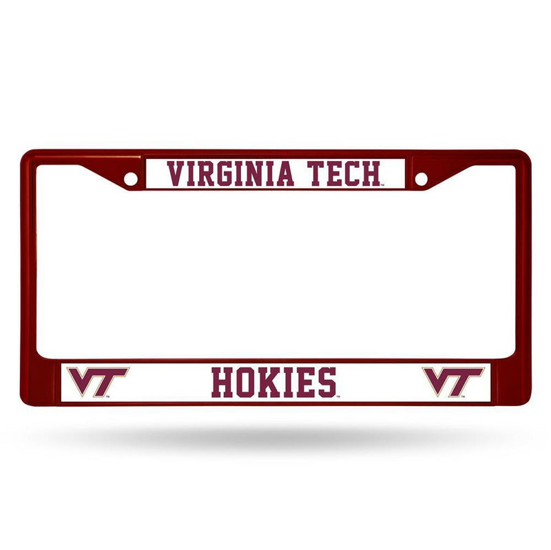 NCAA Virginia Tech Hokies Team Color Chrome License Plate Frame