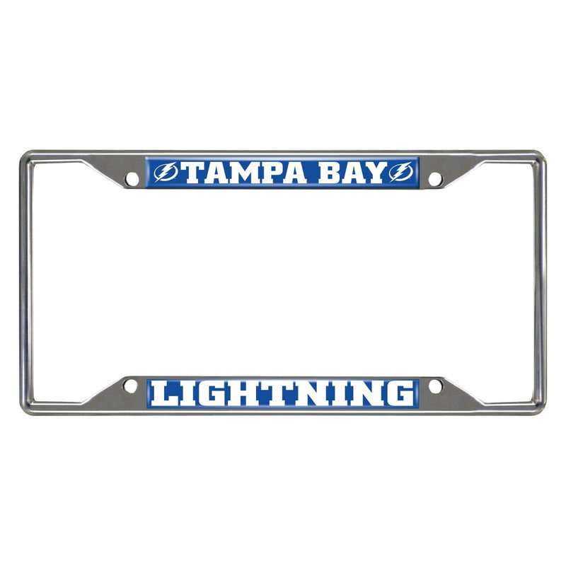 NHL Tampa Bay Lightning Chrome Metal License Plate Frame