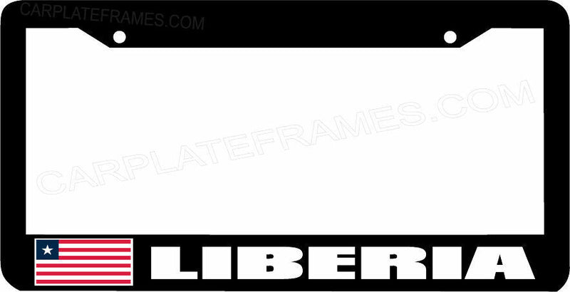 LIBERIA flag License Plate Frame