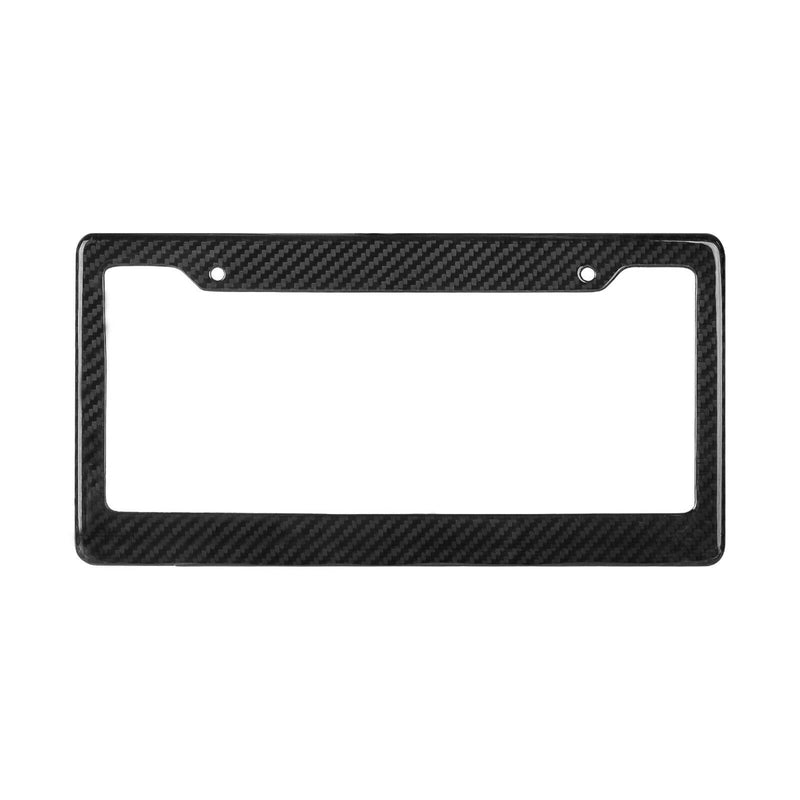 Real Carbon Fiber Wide Top License Plate Frame + Hardware Choose Your Finish