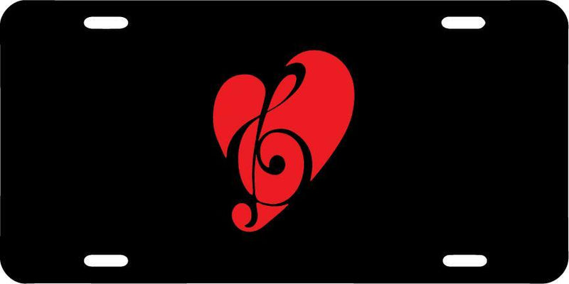 Music Heart 2 Vanity License Plate Mod-GRAPH9856236-7623