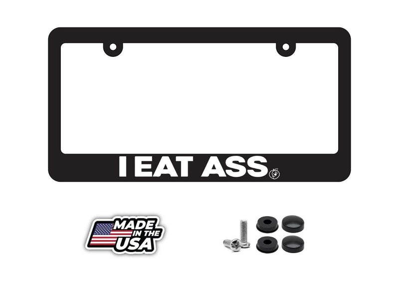 I eat ass License Plate Frame Lowered jdm funny low slow Prank