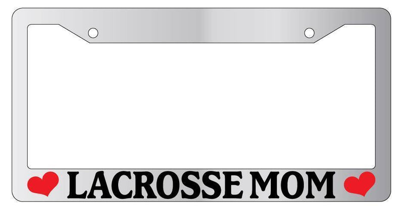 Chrome License Plate Frame LACROSSE MOM Auto Accessory Novelty  Mod-GRAPH9856236-5157