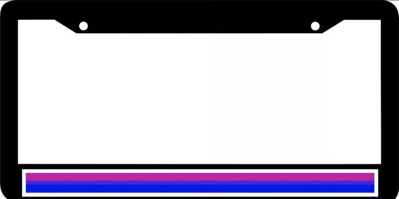 BISEXUAL PRIDE FLAG LGBTQIA2+ License Plate Frame