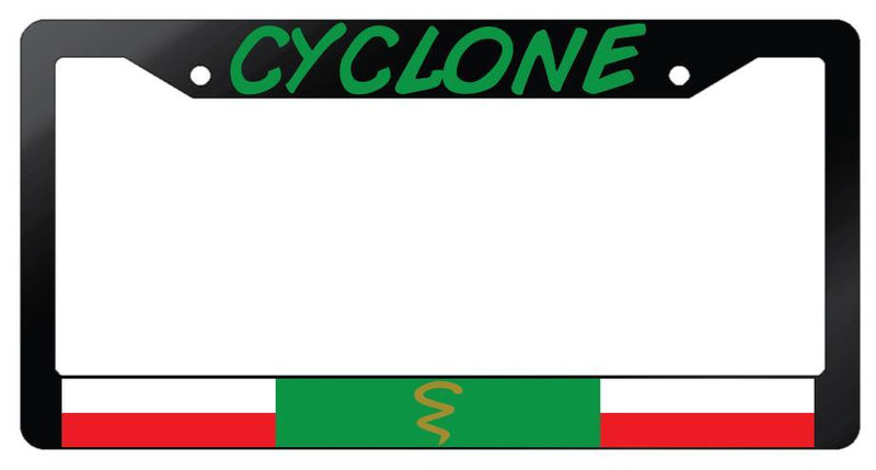 Cyclone Glossy Black Plastic License Plate Frame DC  Mod-GRAPH9856236-6959