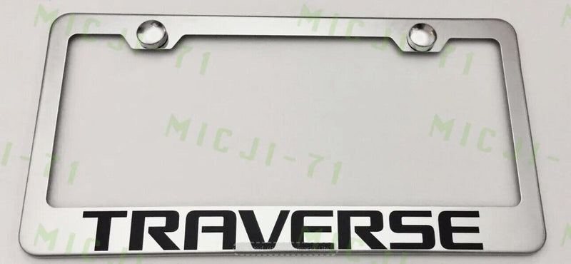 Traverse Stainless Steel License Plate Frame Holder Rust Free v2