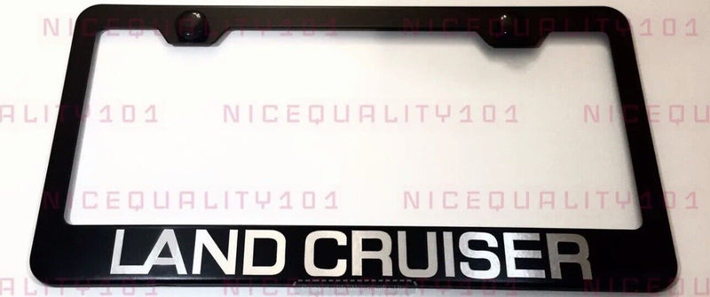 Land Cruiser Stainless Steel Finished License Plate Frame Holder Rust Free