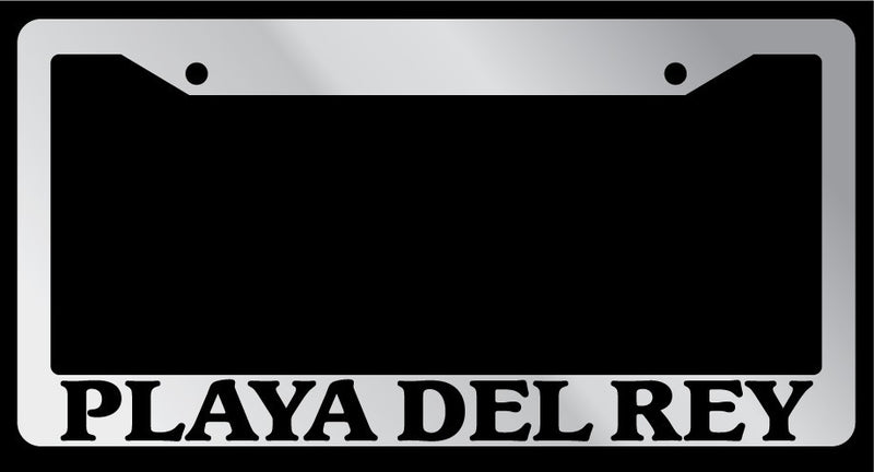 Chrome License Plate Frame "Playa Del Rey" Auto Accessory Novelty  Mod-GRAPH9856236-4431