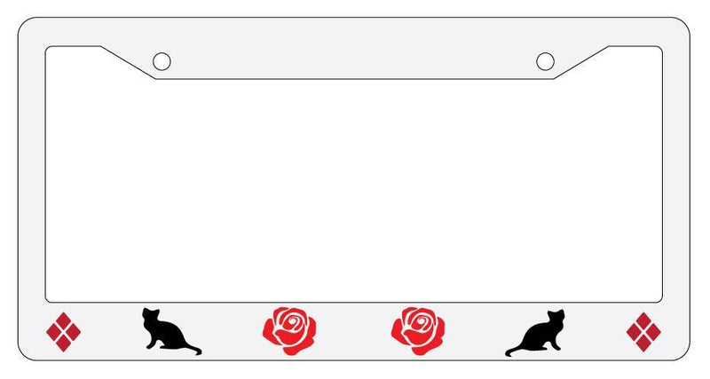 Gotham Sirens BOTTOM ONLY White Plastic License Plate Frame Auto  Mod-GRAPH9856236-1579