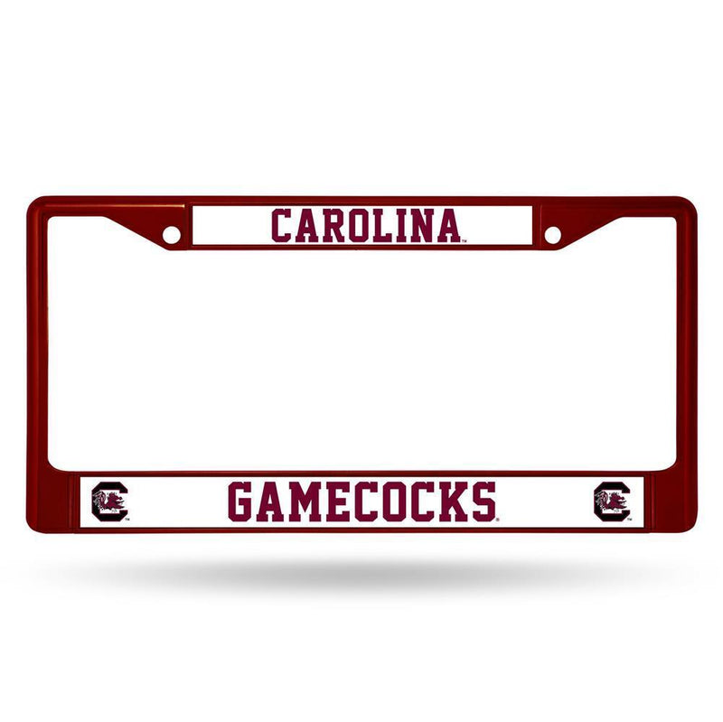 NCAA South Carolina Gamecocks Team Color Chrome License Plate Frame