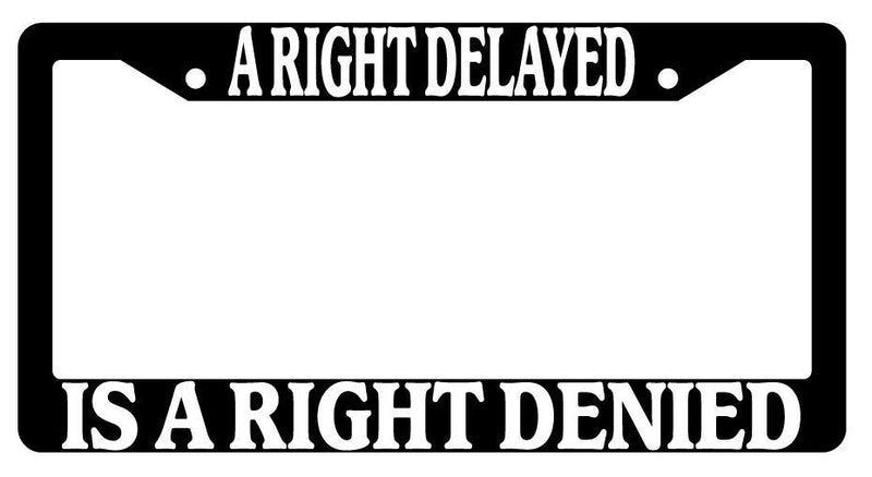 Black License Plate Frame Auto Accessory A-Right-Delayed  Mod-GRAPH9856236-111