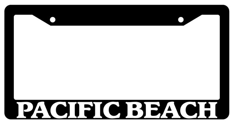 Black License Plate Frame Pacific Beach City State Auto Accessory Novelty 2492  Mod-GRAPH9856236-1587