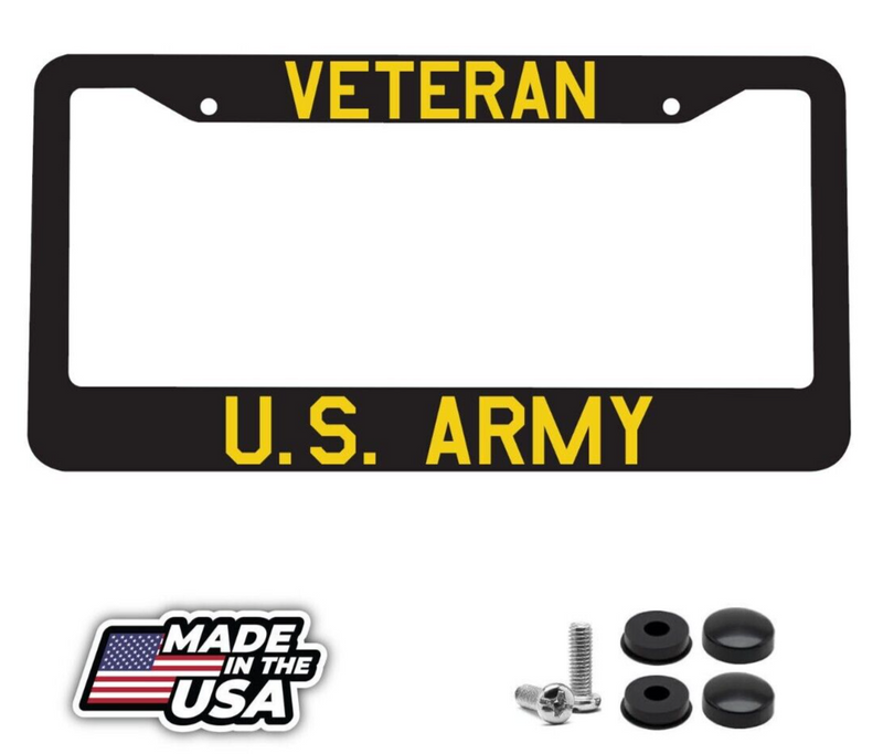 Veteran US USA Army Military Vet America American Car License Plate Frame