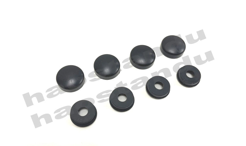 4pcs set Black Screw Bolt Cap Covers all USA License Plate Frame Cars Trucks SUV