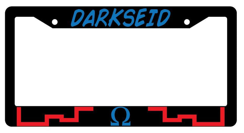 Darkseid Black Plastic License Plate Frame Accessory DC  Mod-GRAPH9856236-166