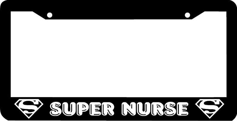 SUPER NURSE License Plate Frame