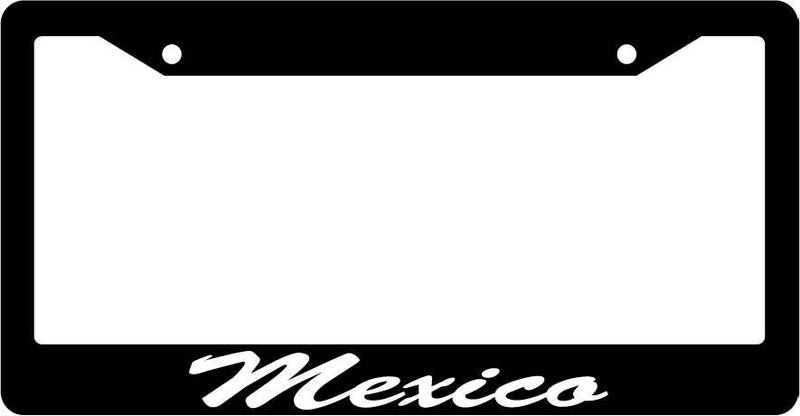 Black License Plate Frame CURSIVE Mexico Auto Accessory Novelty 1818  Mod-GRAPH9856236-2745