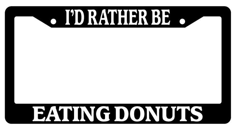 Black License Plate Frame I&