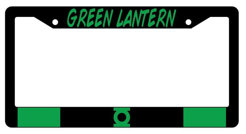 Green Lantern Black Plastic License Plate Frame Accessory DC  Mod-GRAPH9856236-3878